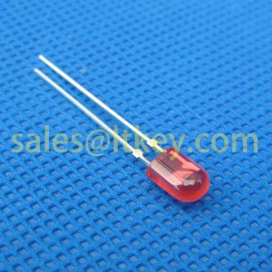 5mm Oval Red LED Lamp